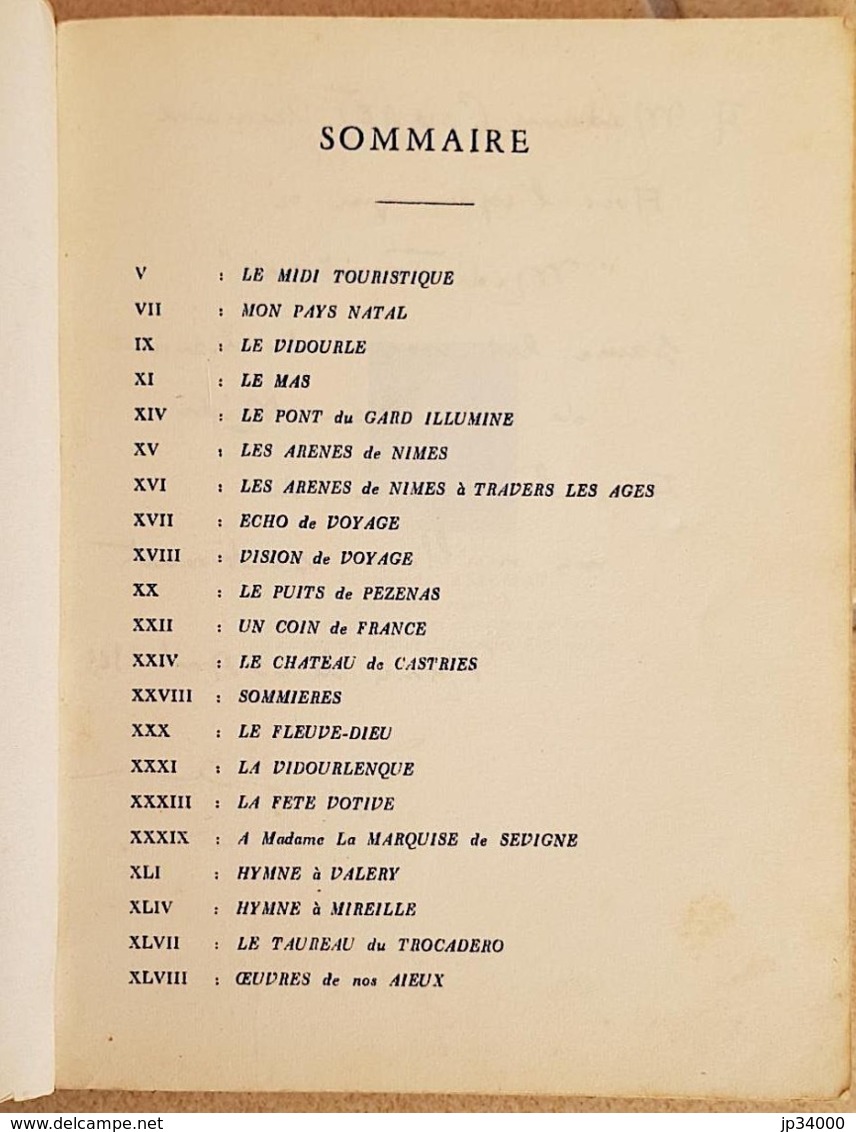 LE MIDI TOURISTIQUE Par Fernande ASSEMAT. En 1965. Ouvrage Dédicacé Par L'auteur - Languedoc-Roussillon