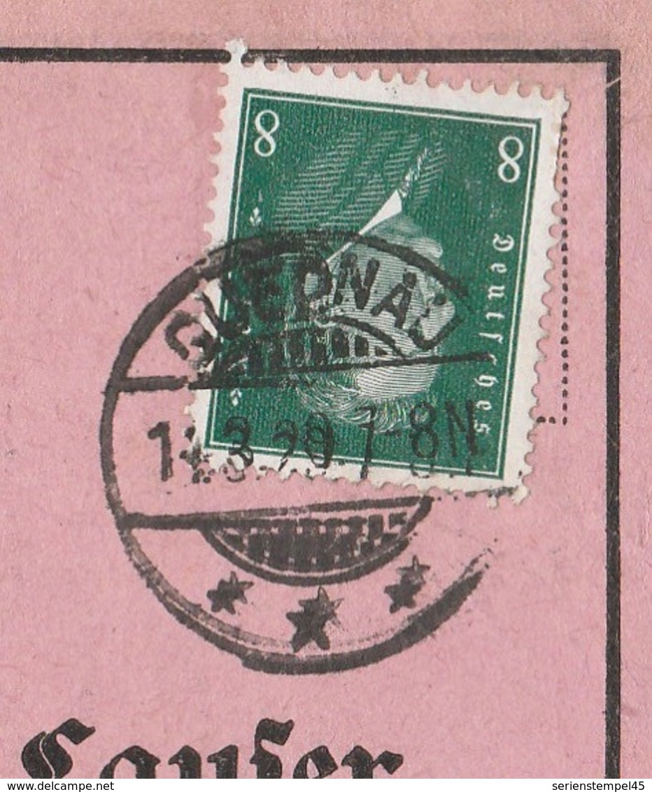 Ostpreussen Deutsches Reich Karte Mit Tagesstempel Quednau Stadtteil Von Königsberg 1929 - Briefe U. Dokumente