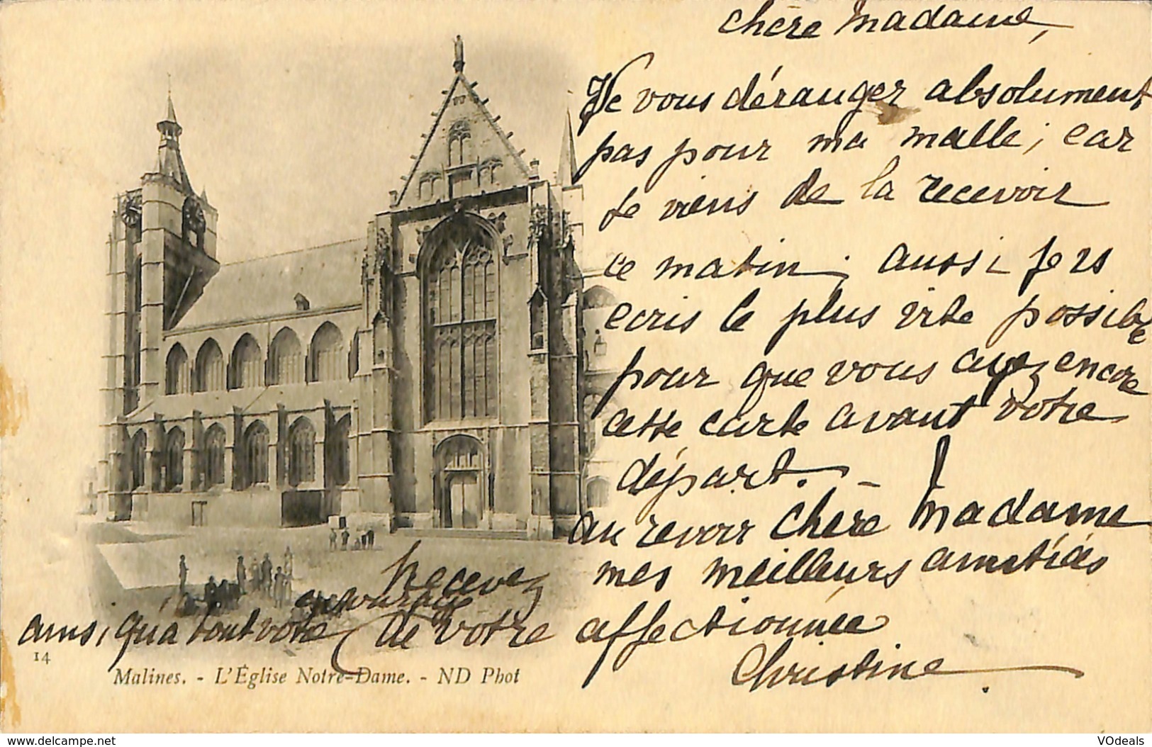 CPA - Belgique - Mechelen - Malines - Eglise Notre-Dame - Malines