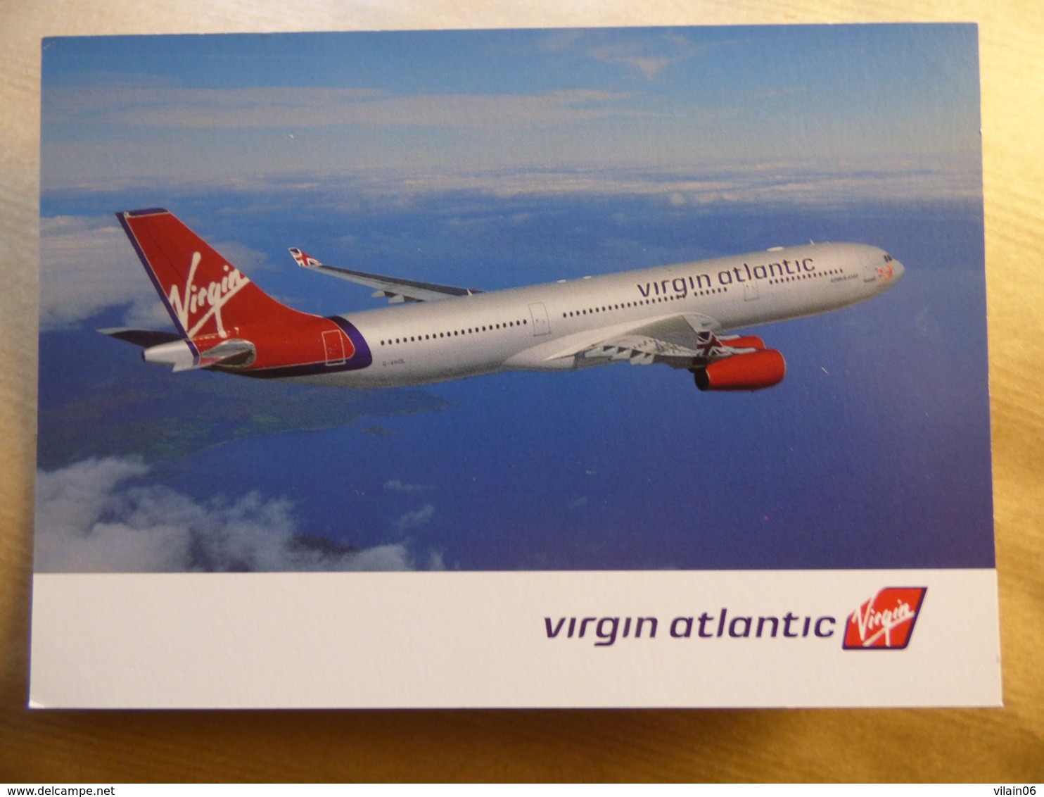 VIRGIN ATLANTIQUE  AIRBUS A 340-600    AIRLINE ISSUE / CARTE COMPAGNIE - 1946-....: Era Moderna