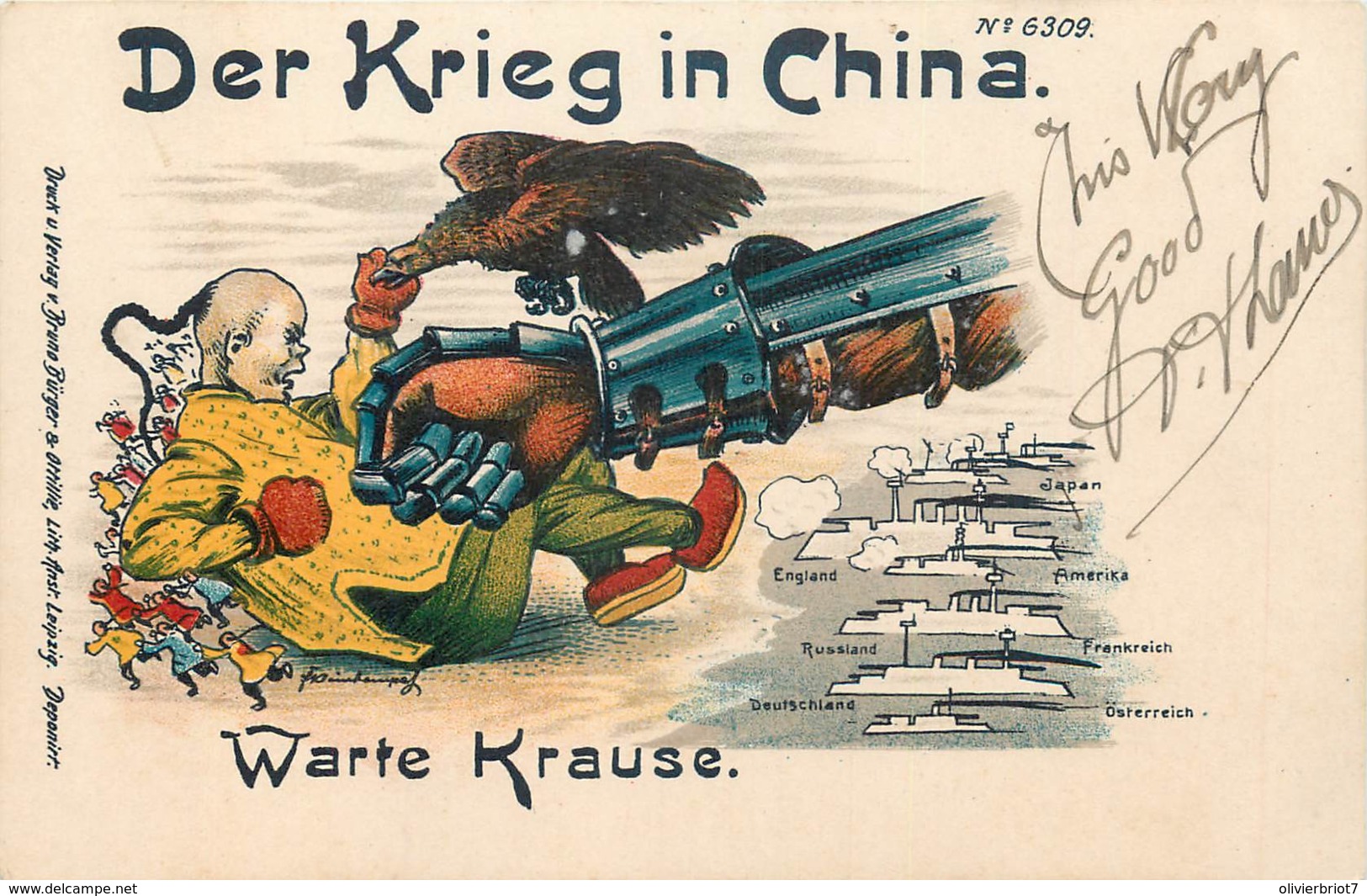 Chine - Der Krieg In China - Warte Krause N° 6309 - China