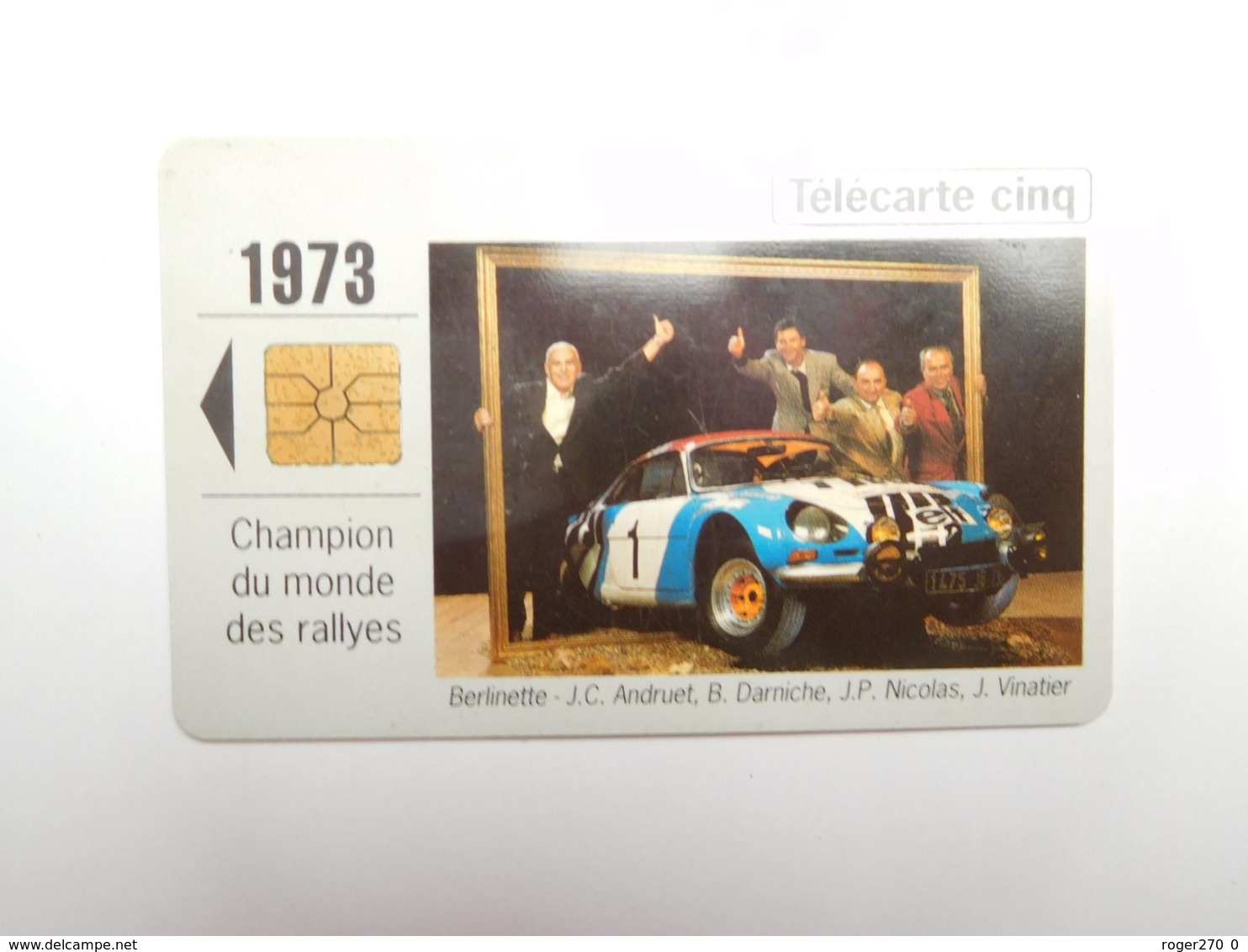 Télécarte Privée , 5U , Gn121 , Auto Renault 1973 , Alpine Berlinette - Privat
