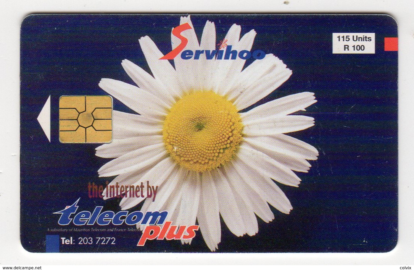 MAURICE Ref MV Cards : MAU-27 115U SERVIHOO 40 000 Ex Année 1998 - Mauricio