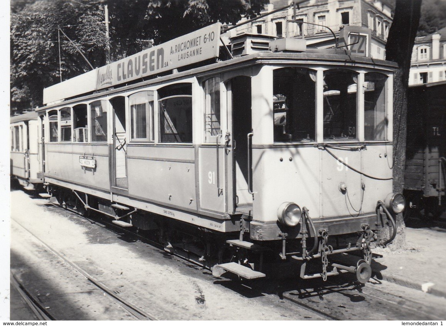 Tram Lausanne ? Small Photo 9,5 X 7 Cm. No Postcard. - Lausanne