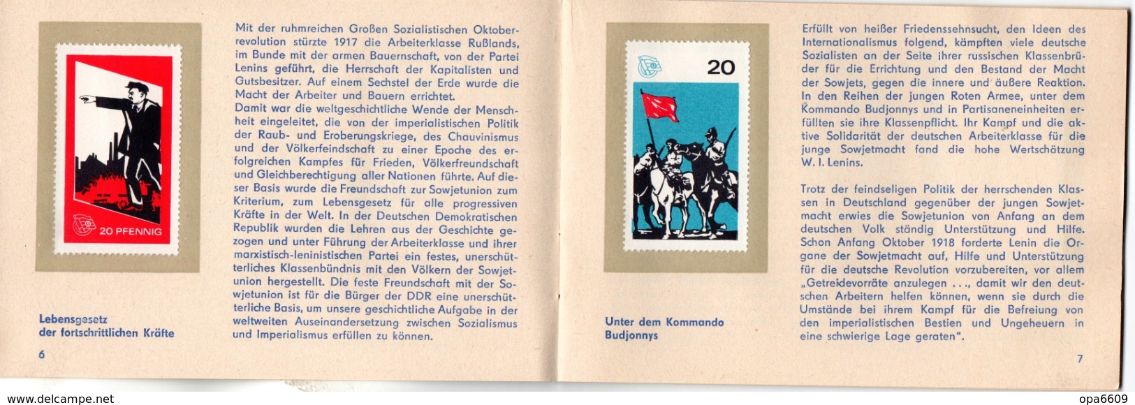 (Kart-ZD)DDR Sammelheft Für Die DSF-Sondermarkenserie 1972 "Freundschaft Des Herzens Und Der Tat" Kompl. Mit 21 Marken - Storia Postale