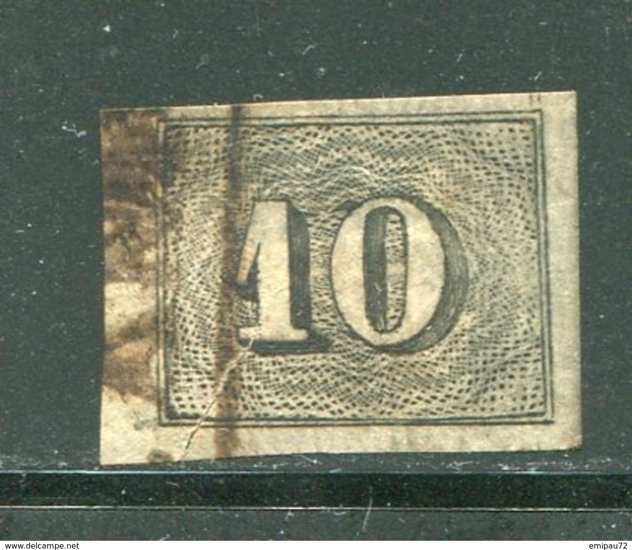 BRESIL- Y&T N°11 (A)- Oblitéré (tâché Et Coupé) - Used Stamps