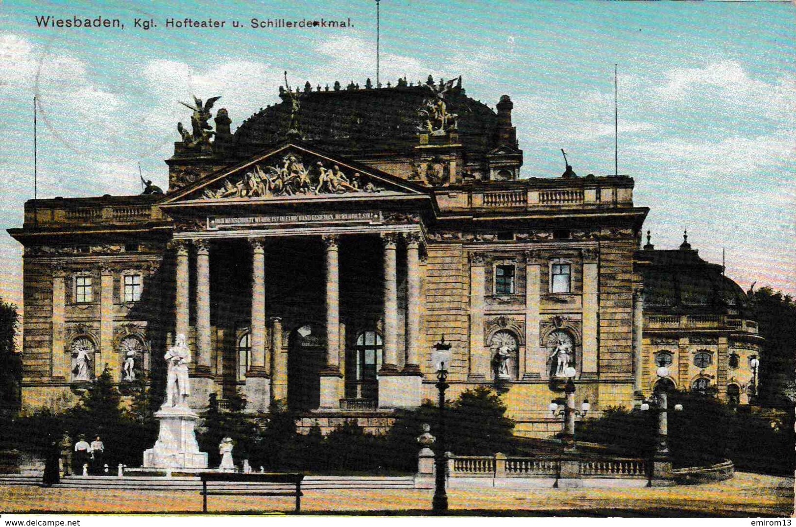 Allemagne Hesse Wiesbaden Kgl. Hofteater U. Schillerdenkmal - Wiesbaden