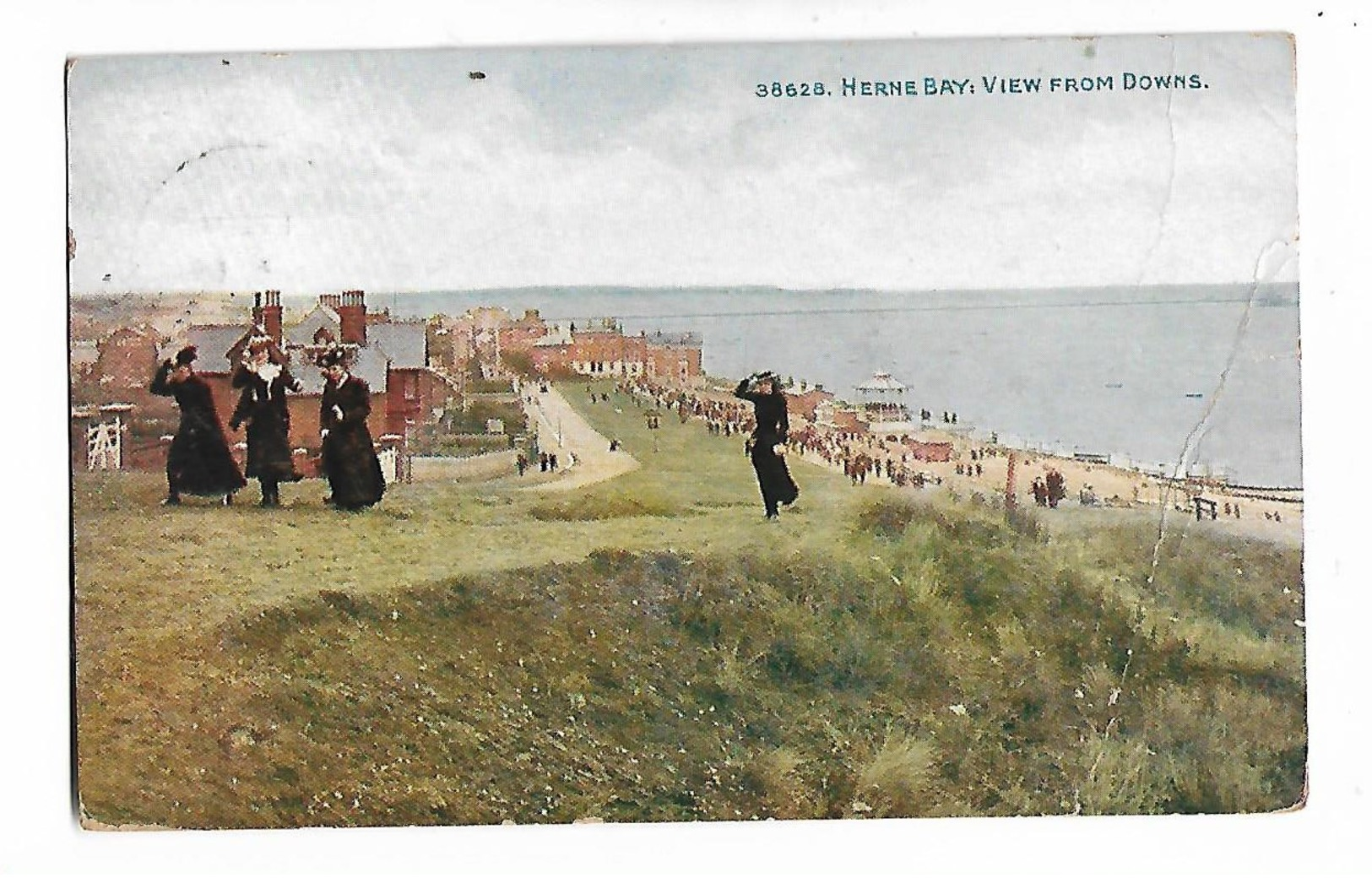 Herne Bay , View From Downs   -  Posted  1908 - Autres & Non Classés