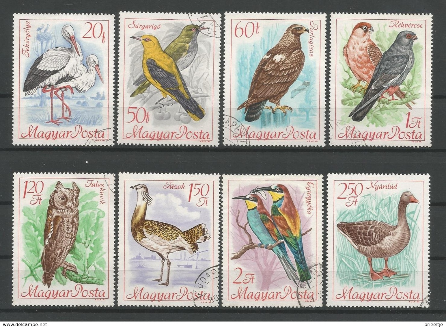 Hungary 1968 Birds Y.T. 1956/1963 (0) - Gebruikt