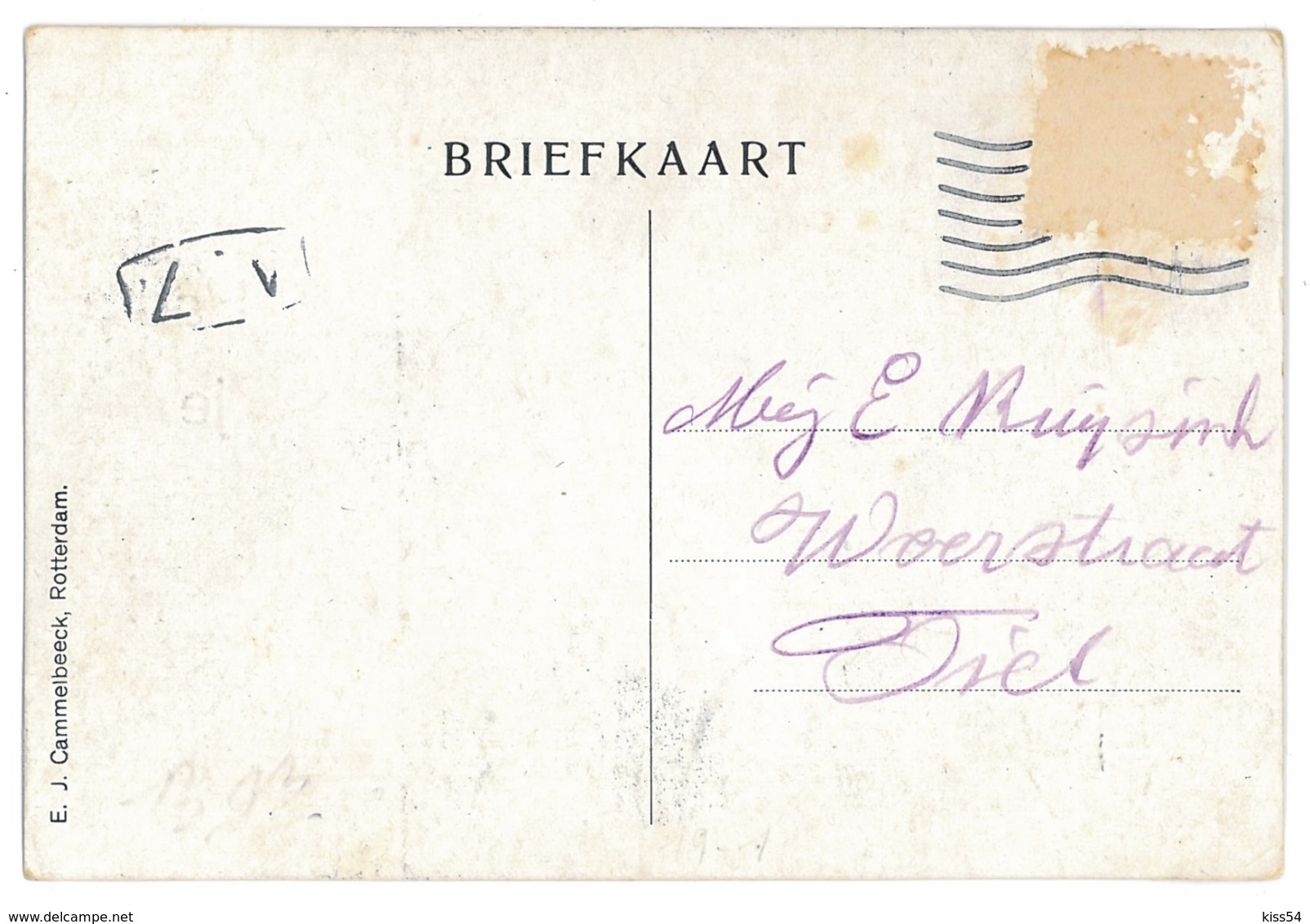 NED 3 - 12220 HOLLAND, Banknote 100 Gulden - Old Postcard - Used - Monete (rappresentazioni)