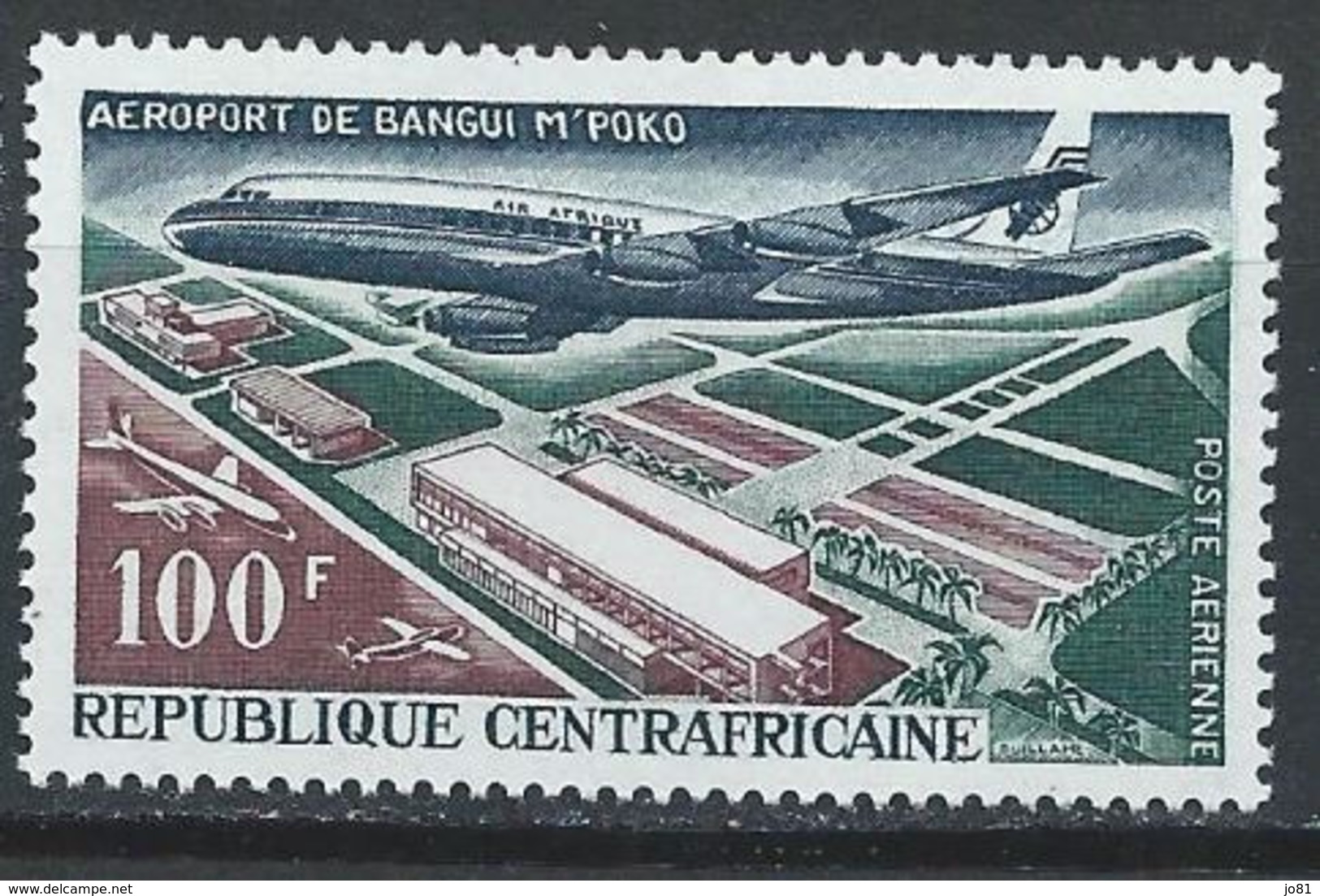 Centrafrique YT PA 47 XX / MNH Aviation - Centrafricaine (République)