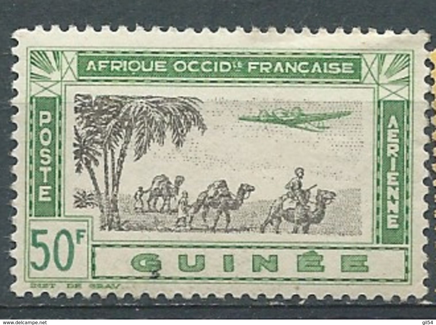 Guinée Française  - Aérien    , Yvert N° 17 *  Ad 40309 - Unused Stamps