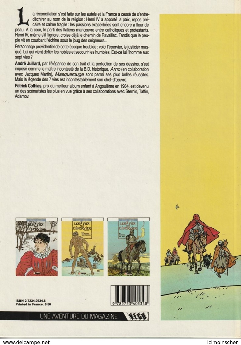LES 7 VIES DE L'EPERVIER - 2 - Edition De 1986 - LE TEMPS DES CHIENS - Epervier, L'