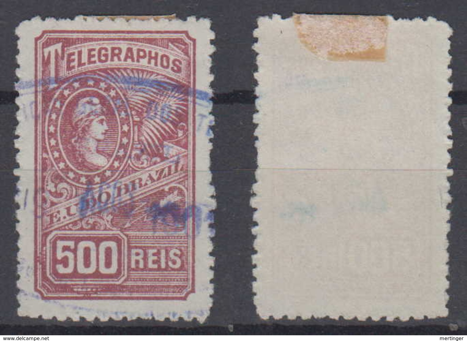 Brazil Brasil Telegrafo Telegraph 1899 500R Used - Telegrafo