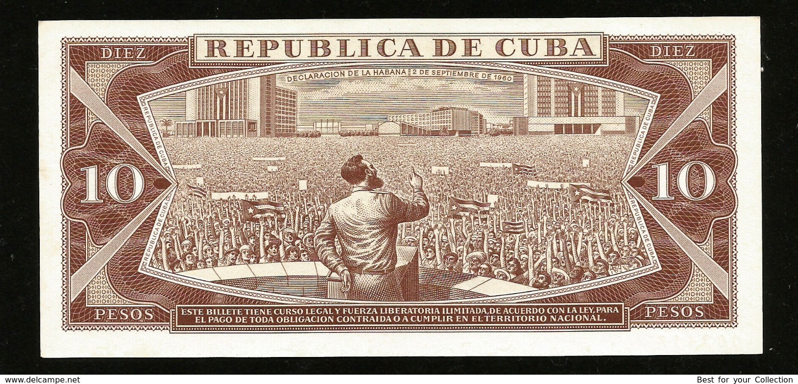 * Cuba 10 Pesos 1969  ! SPECIMEN ! #D17 - Cuba