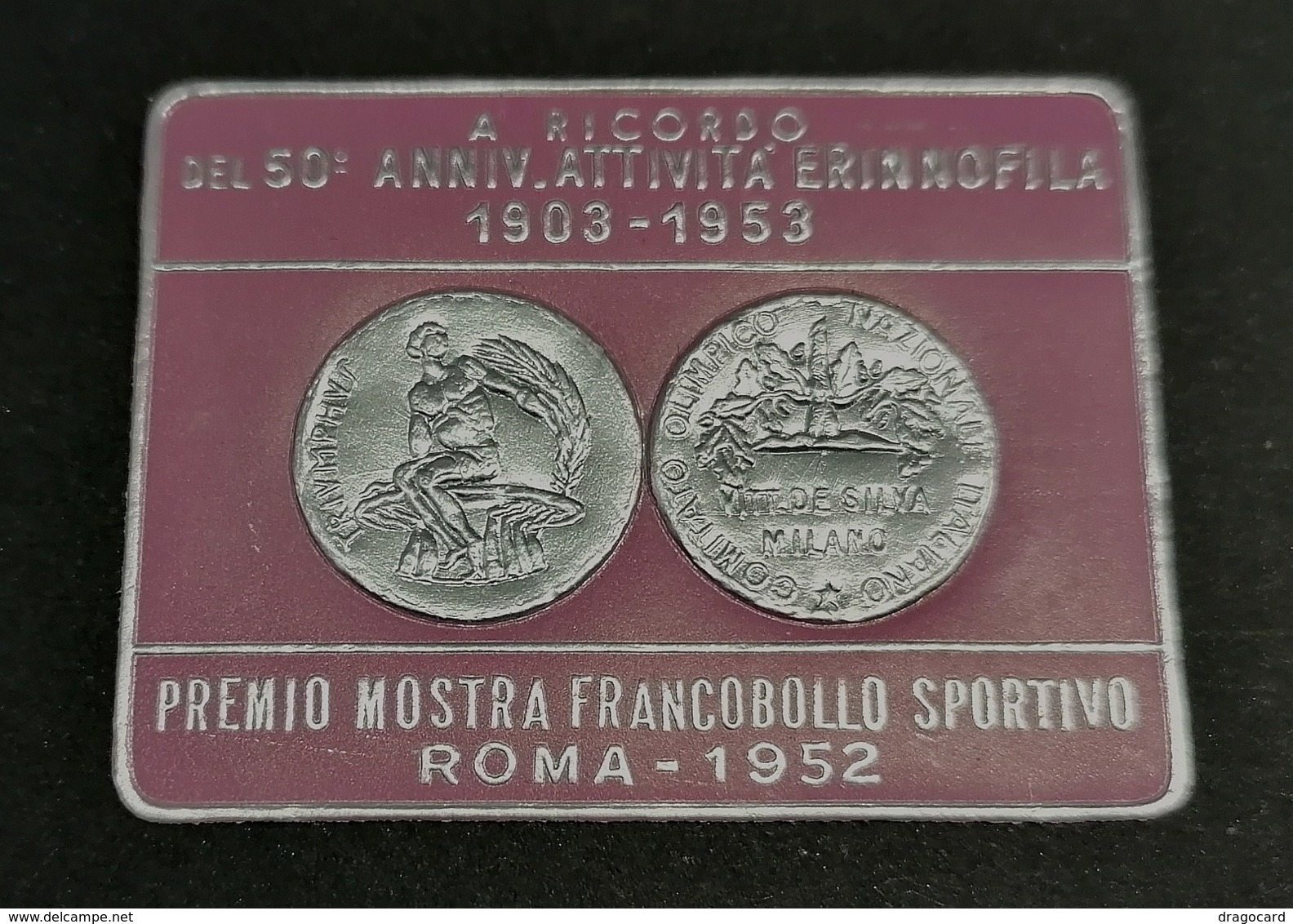 ROMA 1952  De Silva Milano   OLIMPICS   OLIMPIADI  OLIMPIQUE   ERINNOFILO  ERINNOPHILIE    Envelope CINDERELLA - Summer 1952: Helsinki