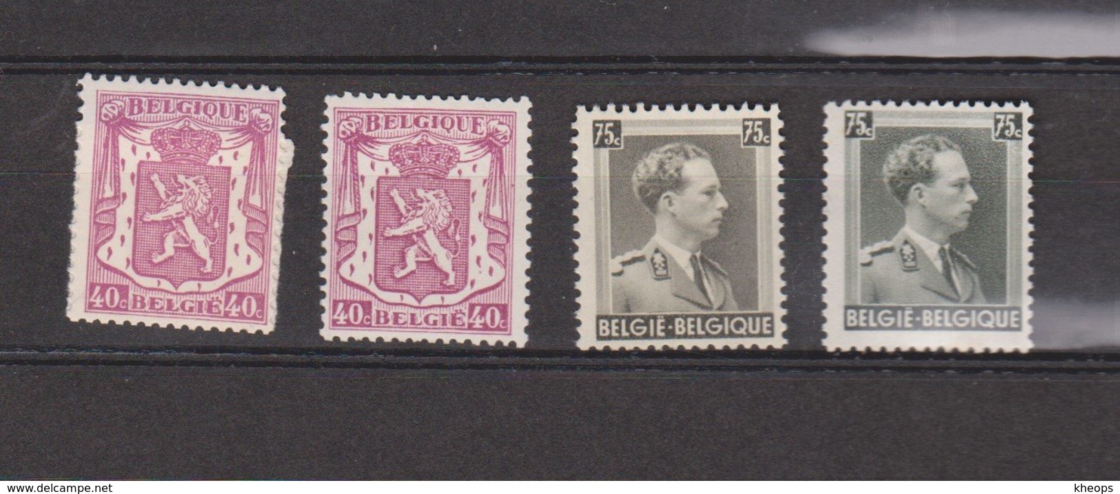 Belgique 479/80** +479a/80a - Unused Stamps