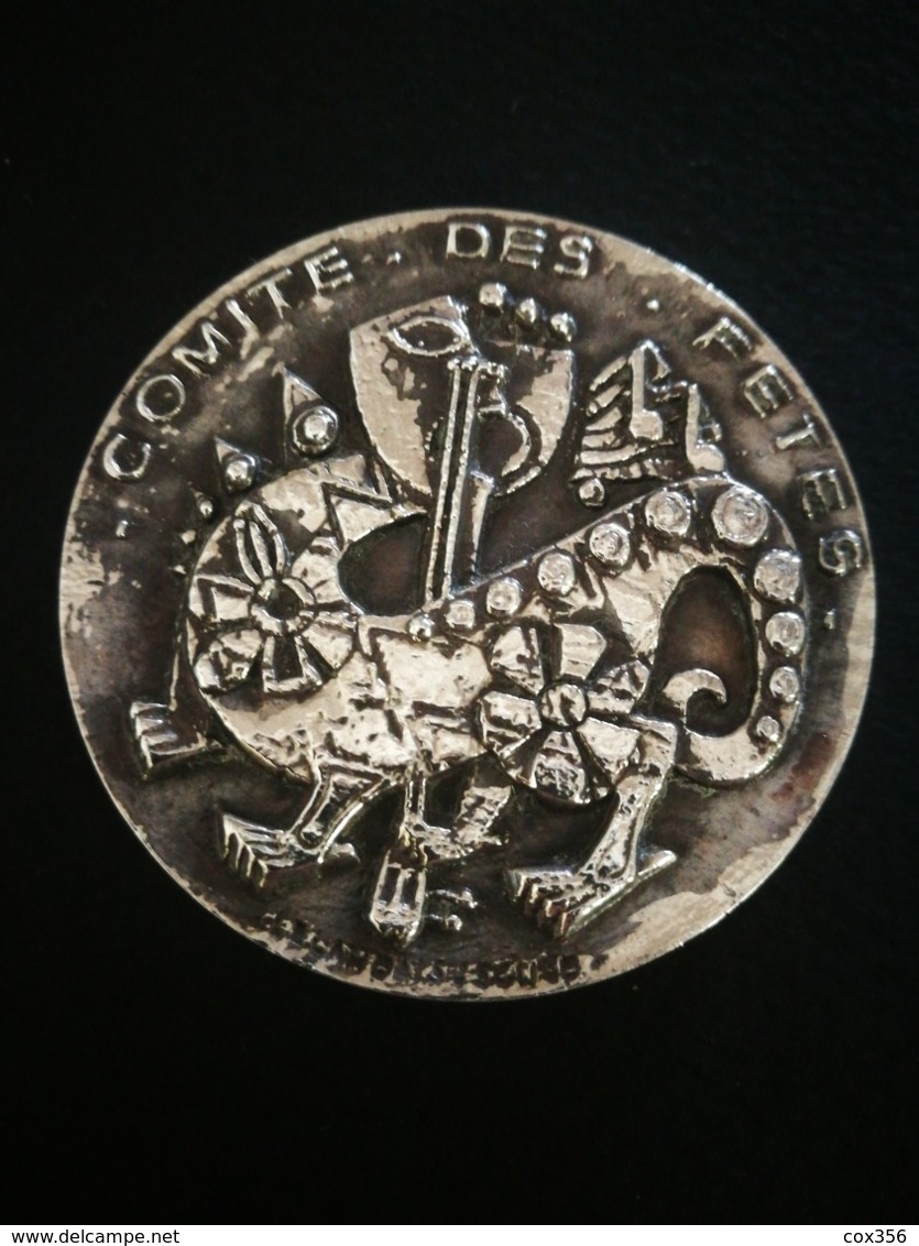 Médaille En Bronze Argenté Comité Des Fêtes Le Havre La Proue Du Paquebot FRANCE - Sonstige & Ohne Zuordnung