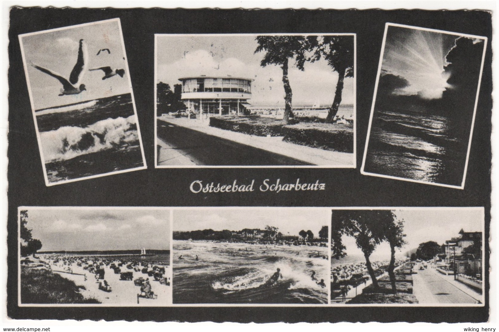 Scharbeutz - S/w Mehrbildkarte 6 - Scharbeutz