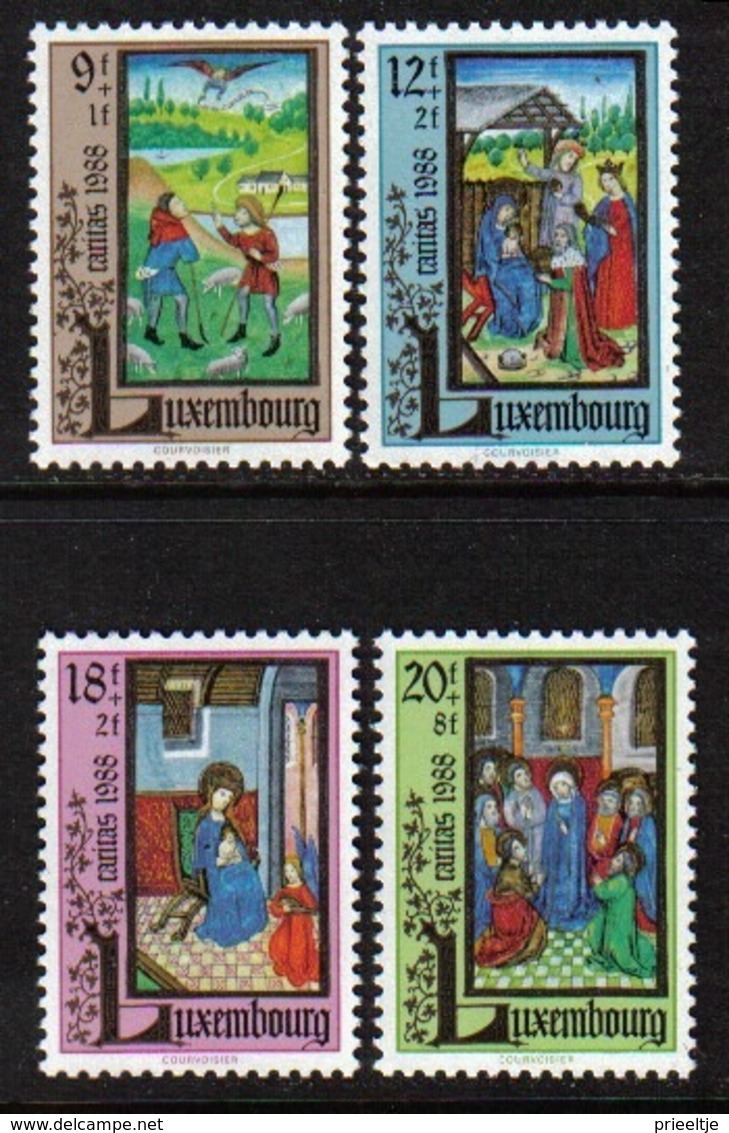 Luxemburg 1988 Caritas  Y.T. 1160/1163 ** - Ungebraucht