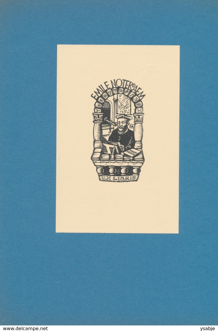 Ex Libris Emile Noterdaem (Nostradamus) 1955 - Harry Corvers (1913-1982) - Ex Libris