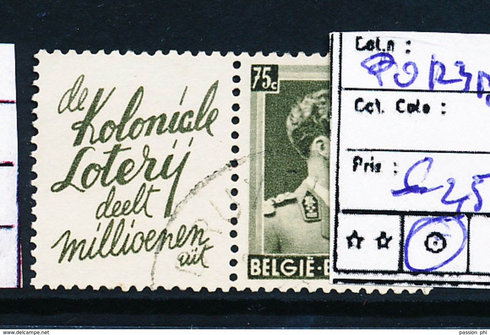 BELGIUM COB PU123B USED - Other & Unclassified