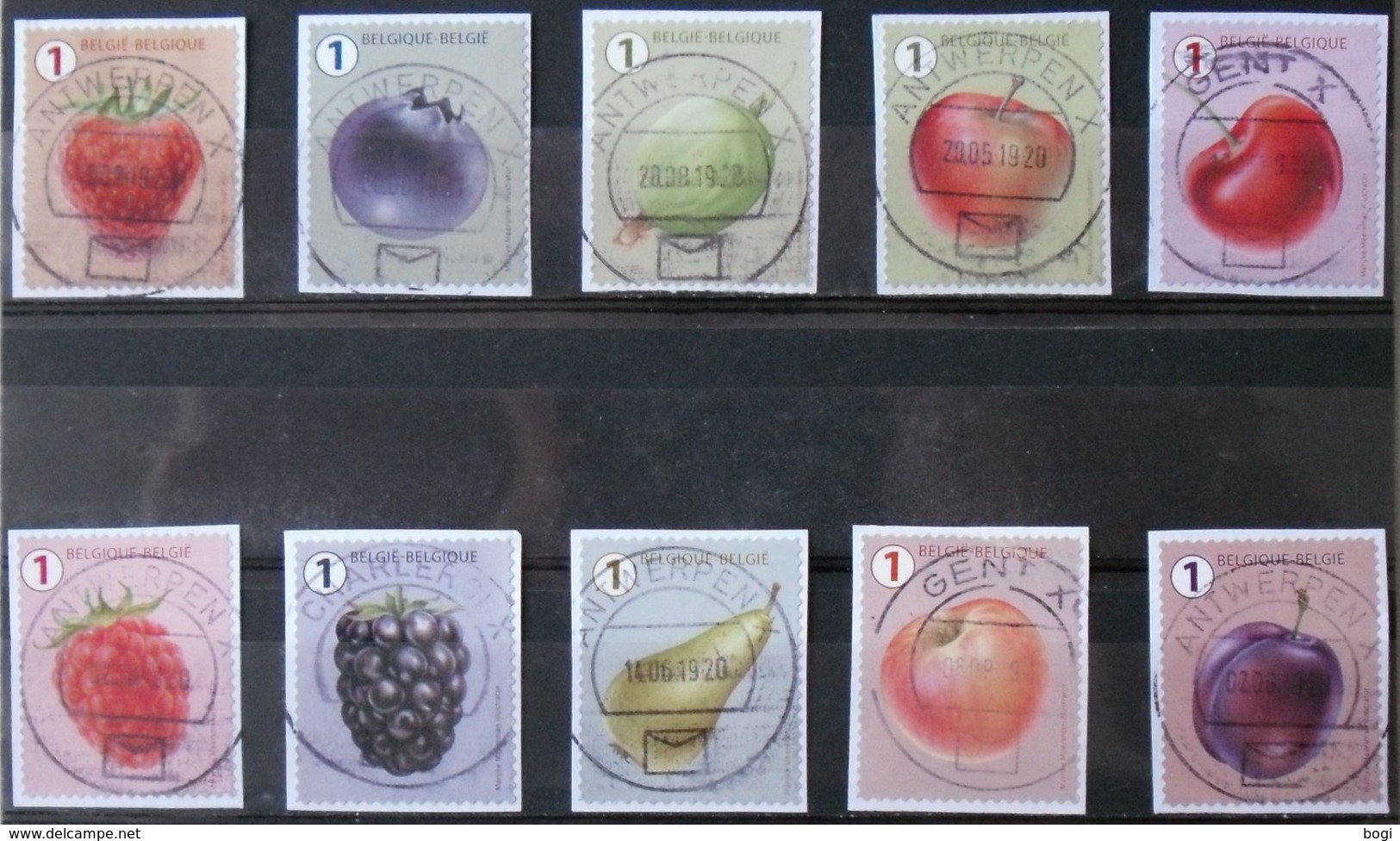 België 2018 Fruit / Fruits (fijne Tanding) - Used Stamps