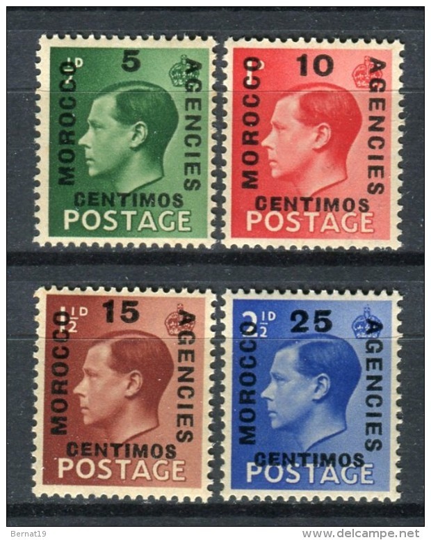 Marruecos Oficina Inglesa 1936. Yvert 66-69  ** MNH. - Postämter In Marokko/Tanger (...-1958)