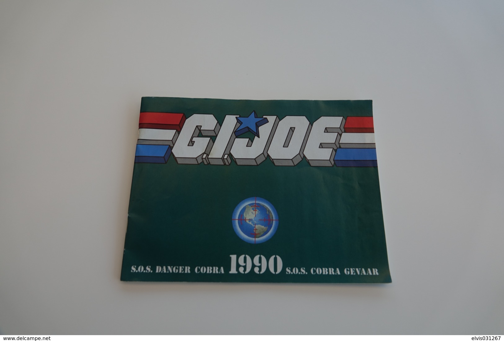 Vintage ACTION FIGURE GI JOE : BOOKLET BROCHURE CATALOG :  SOS DANGER COBRA 1990 - Original 1990 - Hasbro - Action Man