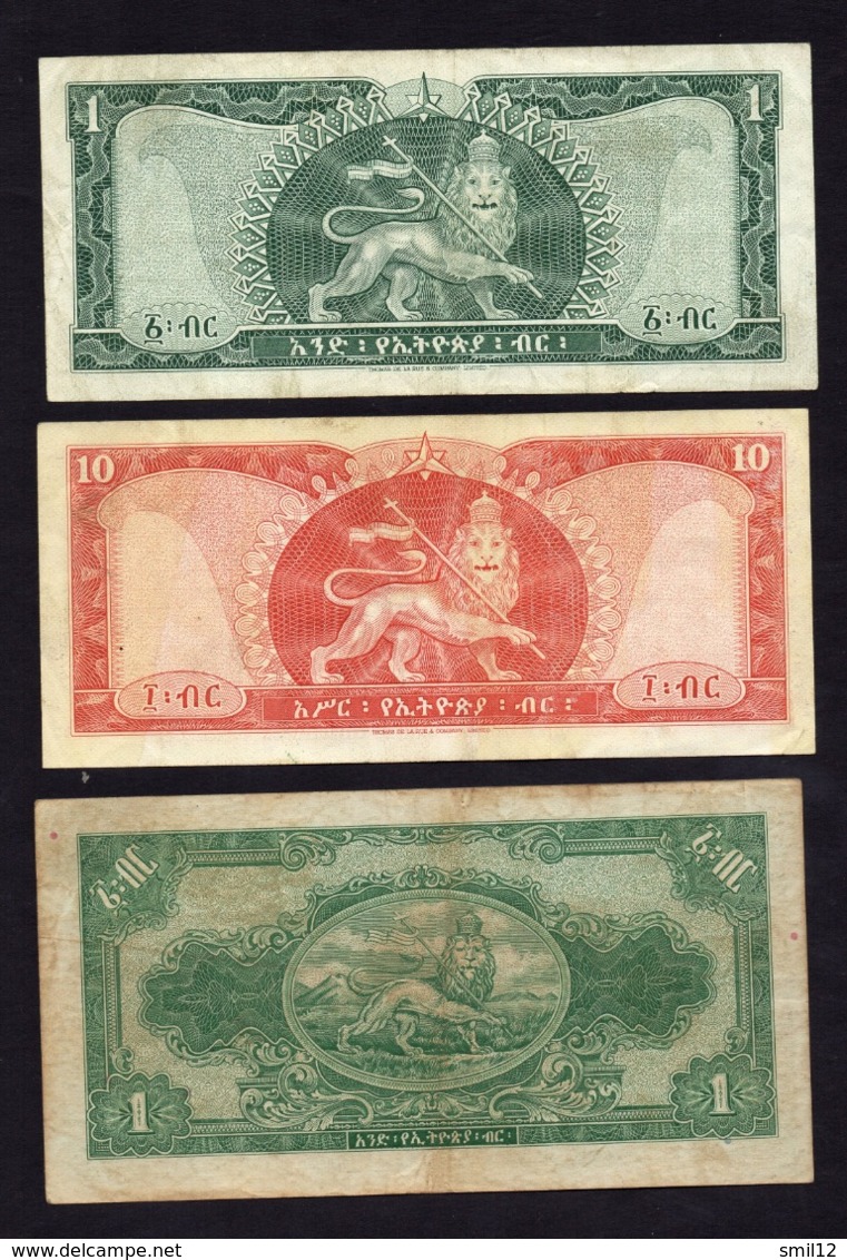 Ethiopie - Lot De 3 Billets - Bel état Pour L'ensemble - Ethiopië