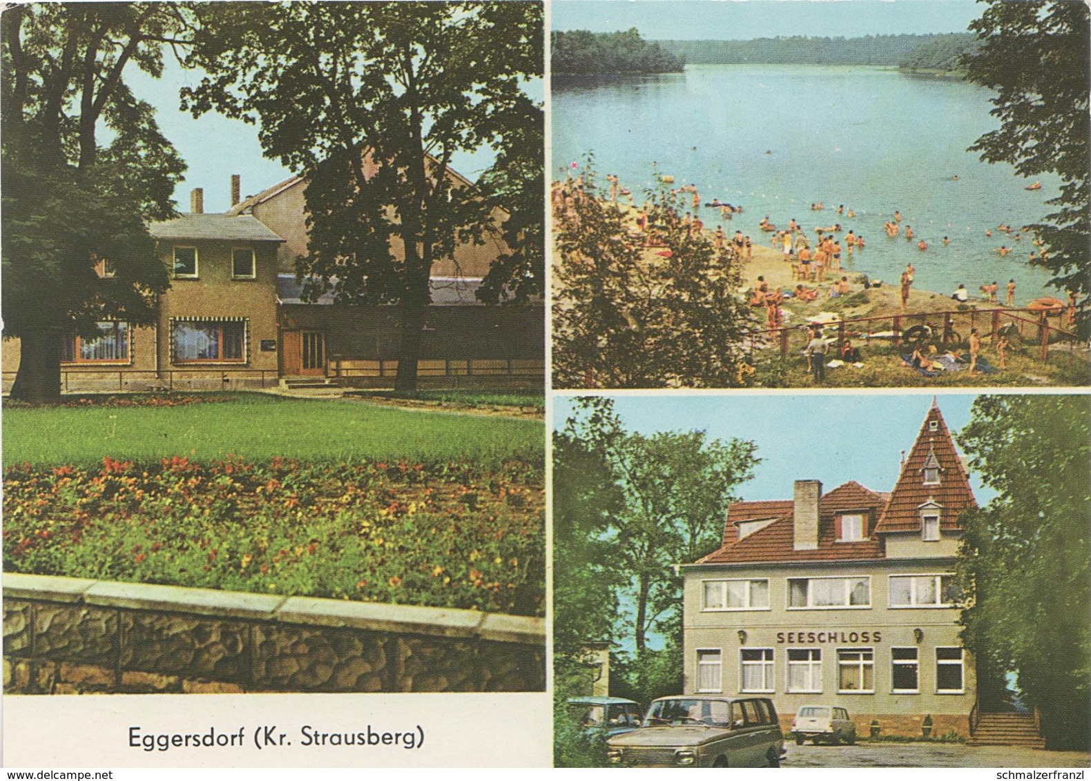 AK Eggersdorf HOG Gesellschaftshaus Hotel Gaststätte Seeschloß Am Bötzsee A Strausberg Neuenhagen Petershagen Berlin DDR - Strausberg