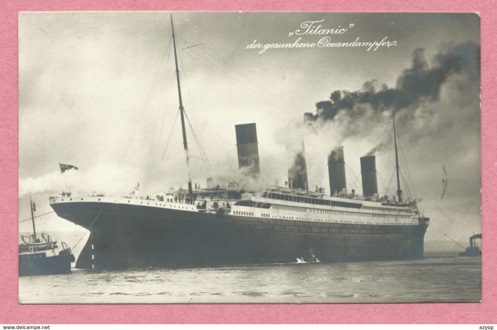 Paquebot -  " TITANIC " - Der Gesunkene Oceandampfer - La Carte A Voyagée Le 11 Septembre 1912 - 2 Scans - Piroscafi