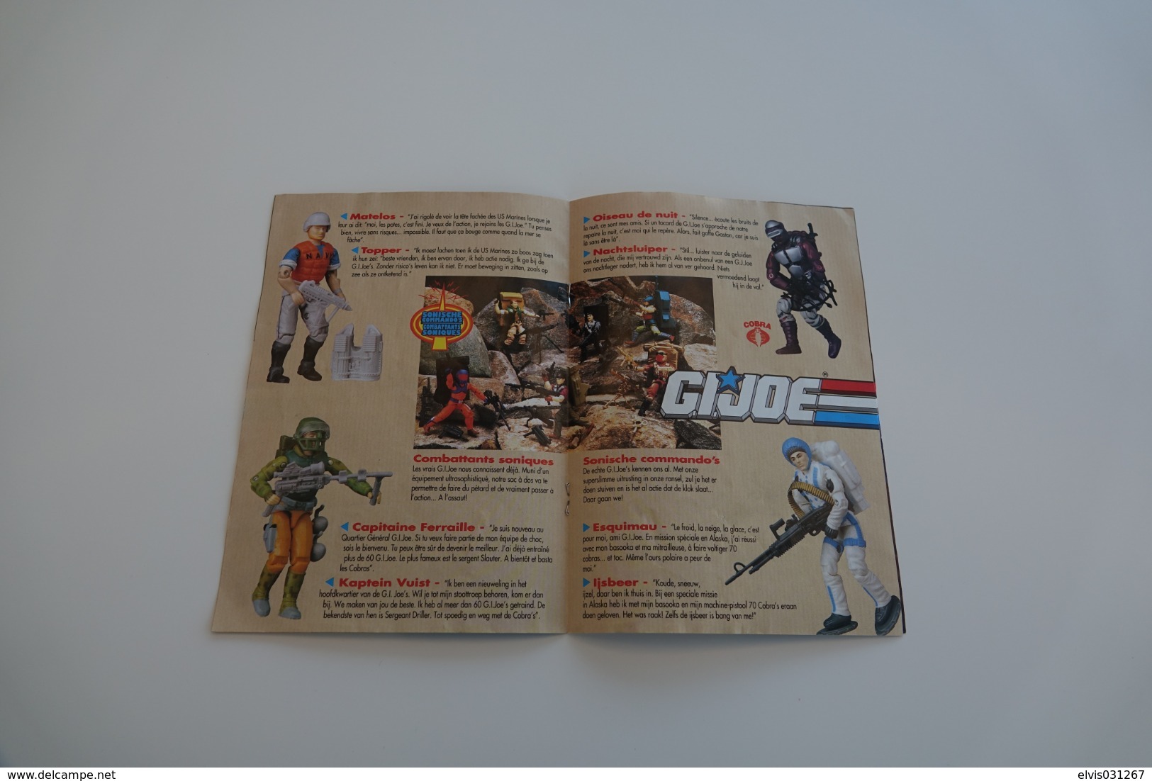 Vintage ACTION FIGURE GI JOE : BOOKLET BROCHURE CATALOG :  1992  5 New Recrutes/vehicles - Original 1992 - Hasbro - Action Man