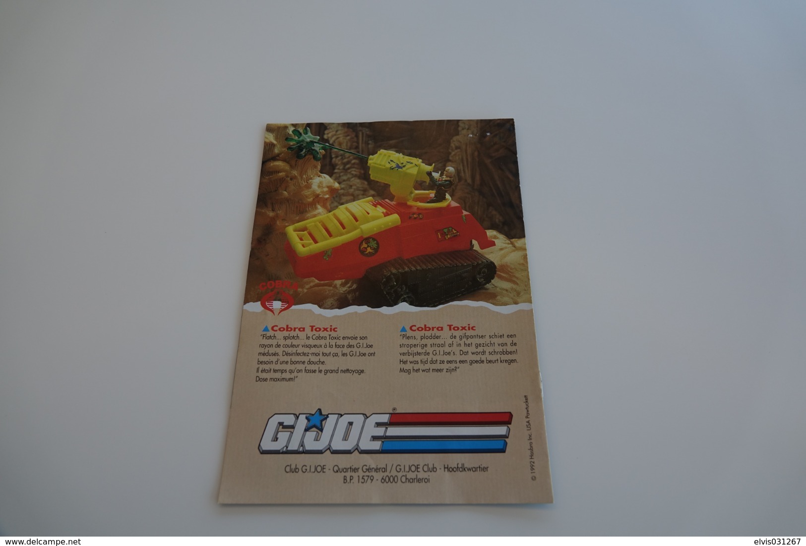 Vintage ACTION FIGURE GI JOE : BOOKLET BROCHURE CATALOG :  1992  10 New Recrutes/vehicles - Original 1992 - Hasbro - Action Man