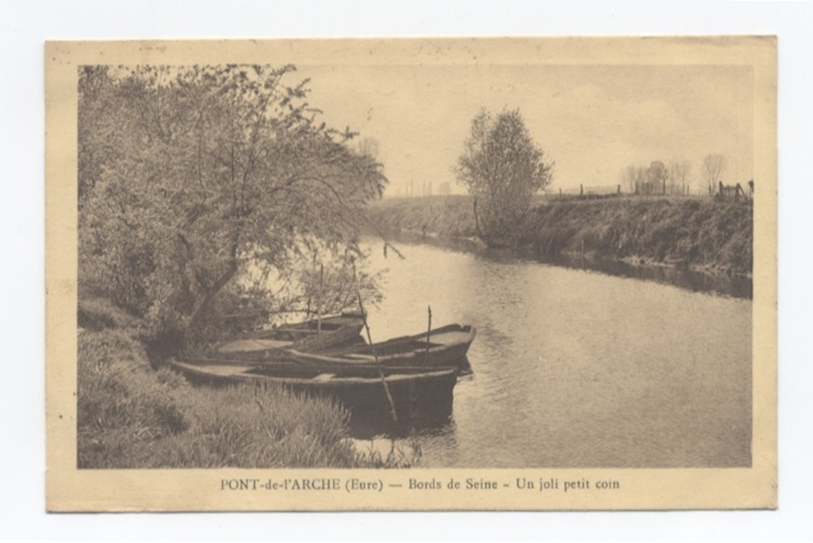 27 PONT DE L'ARCHE--BORDS DE SEINE   -RECTO/VERSO - B78 - Pont-de-l'Arche