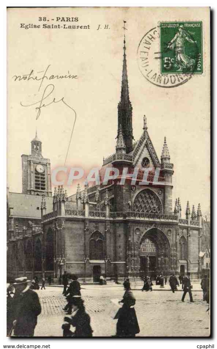 Place 10 - L&#39Eglise Saint Laurent - CPA - Arrondissement: 10