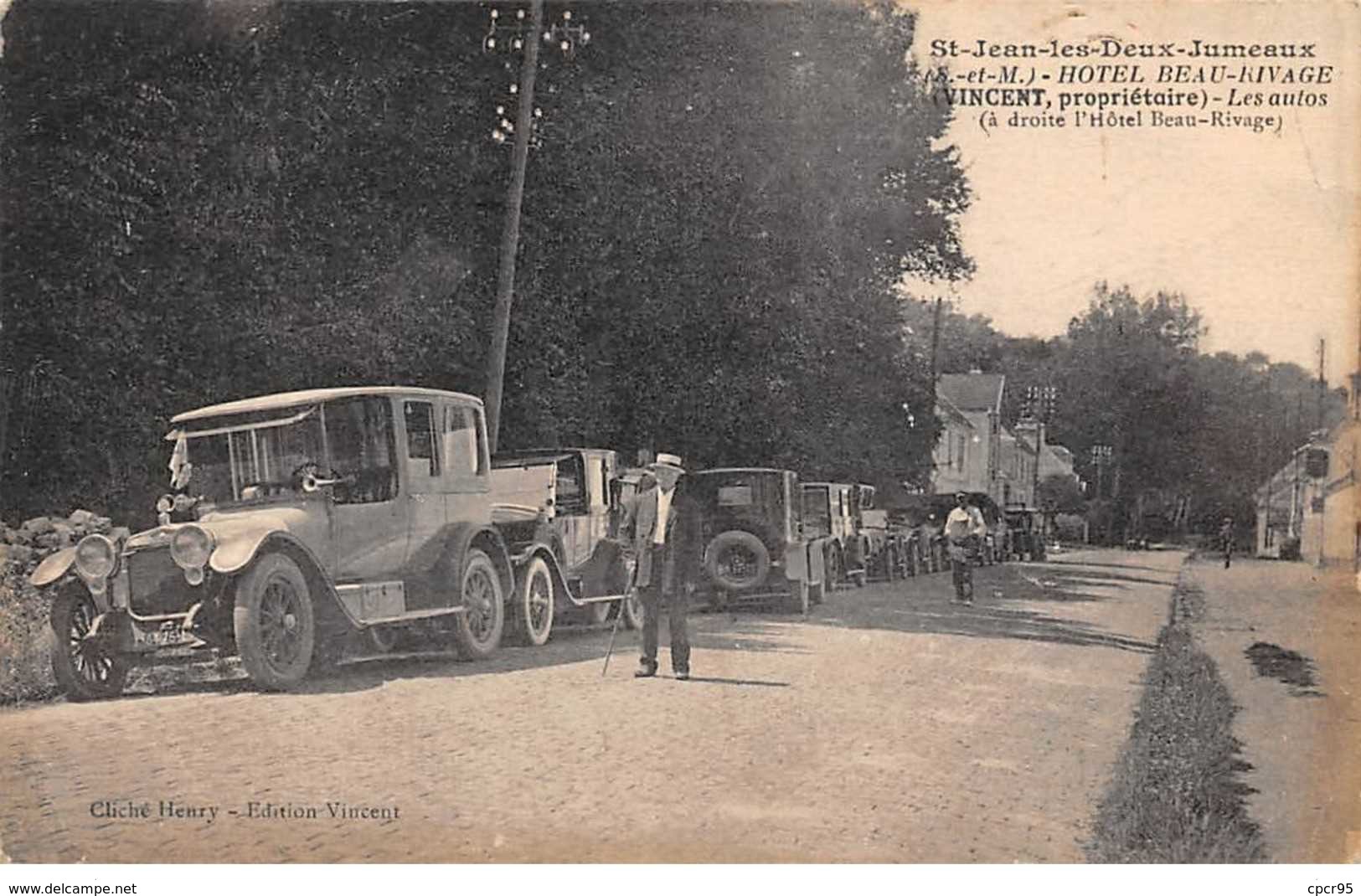 77. N° 103053 .st Jean Les Deux Jumeaux .automobiles .hostellerie Beau Rivage .proprietaire Vincent . - Altri & Non Classificati