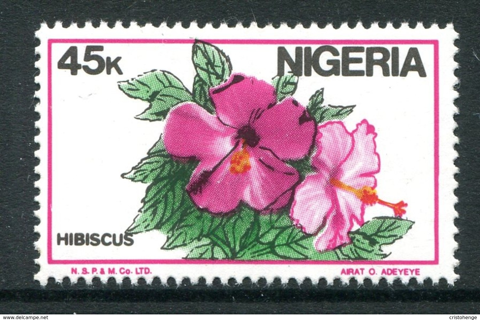 Nigeria 1986-98 Nigerian Life - 45k Hibiscus MNH (SG 522) - Nigeria (1961-...)