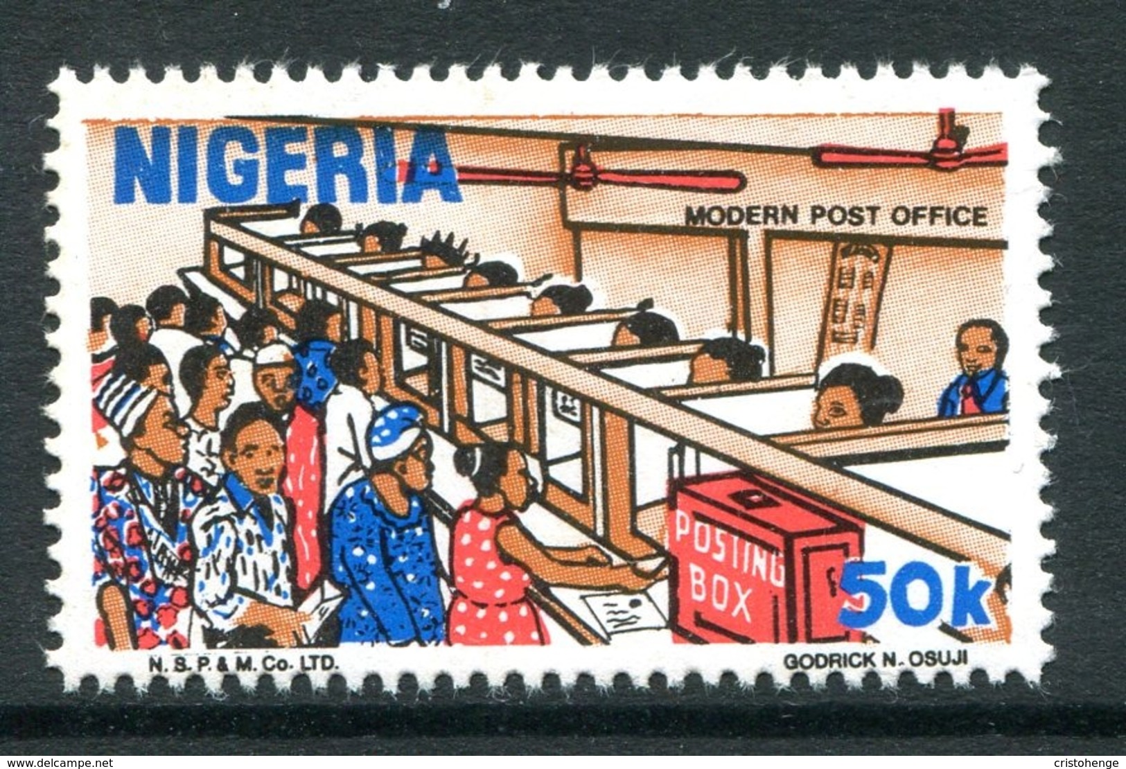 Nigeria 1986-98 Nigerian Life - 50k Post Office Counter MNH (SG 523) - Nigeria (1961-...)