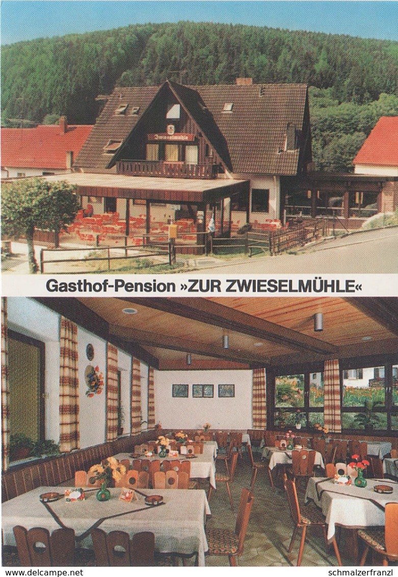 AK Gasthof Pension Zur Zwieselmühle Spessart A Schollbrunn Esselbach Altenbuch Faulbach Marktheidenfeld Hasloch Wertheim - Miltenberg A. Main