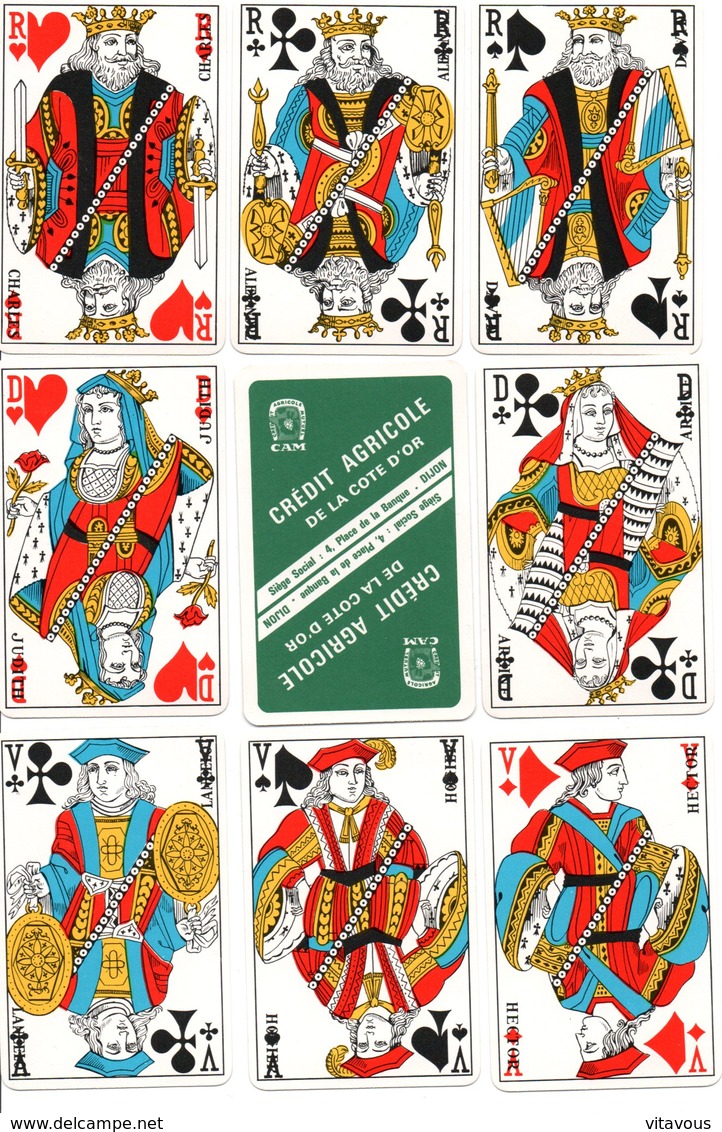 CA Crédit Agricole Jeu  De 32 Cartes Publicitaire - Glacées Lavables - 32 Cards