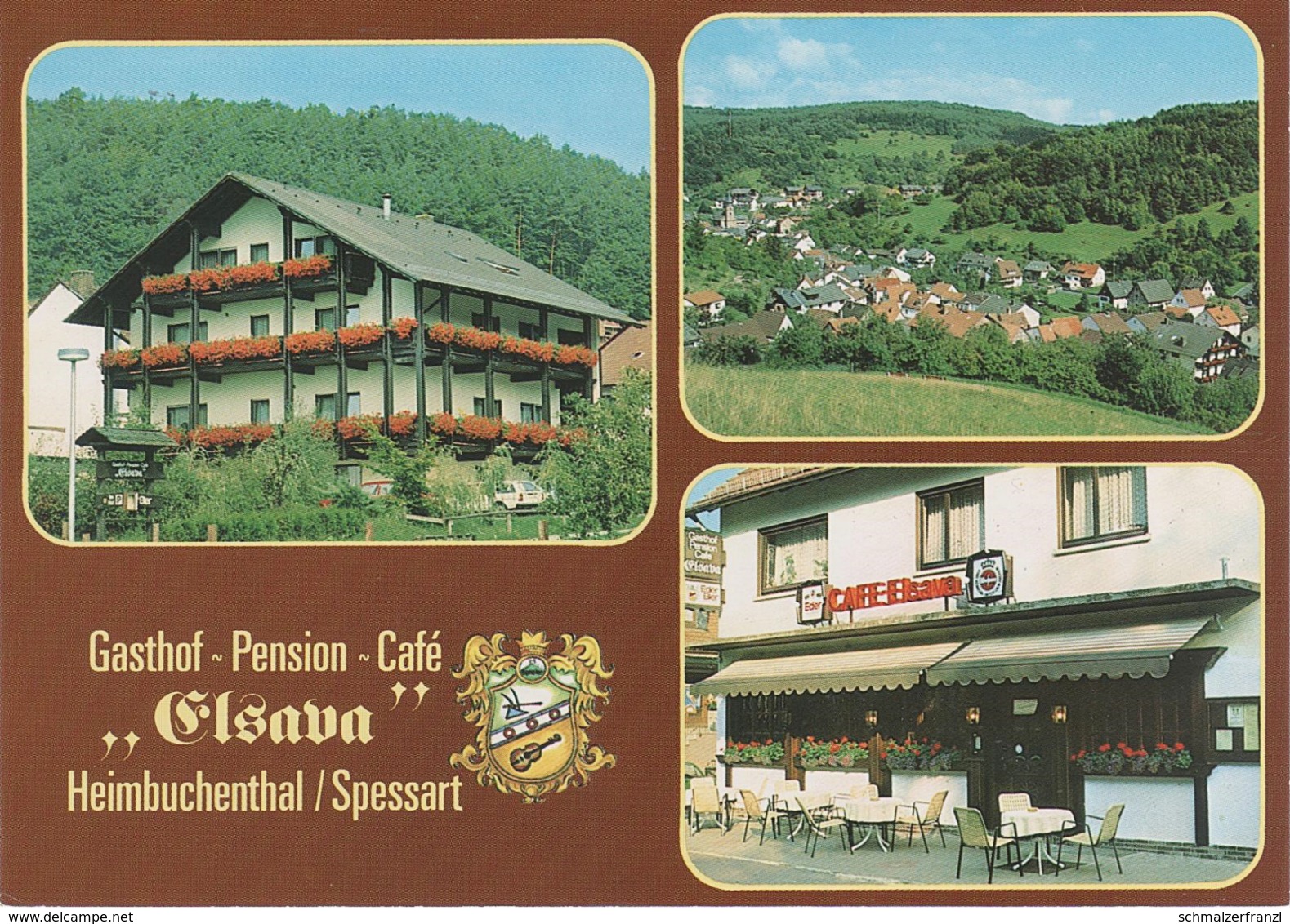 AK Heimbuchenthal Spessart Gasthof Pension Cafe Elsava A Dammbach Hobbach Volkersbrunn Mespelbrunn Roßbach Leidersbach - Miltenberg A. Main