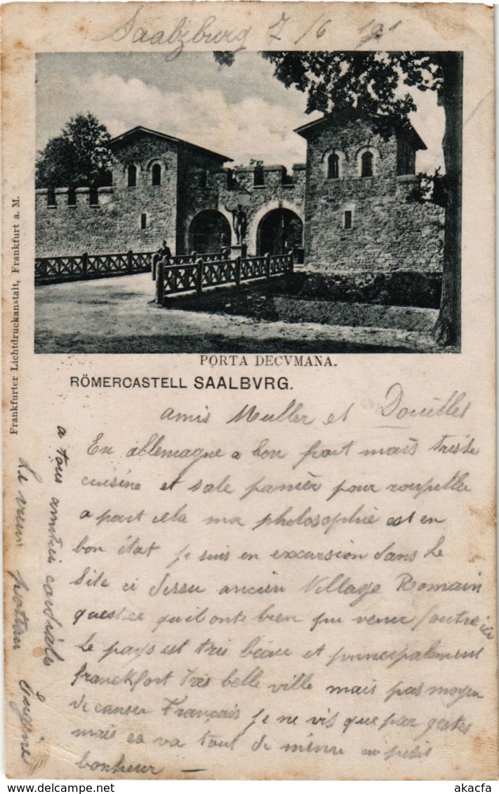 CPA AK Saalburg Romercastell GERMANY (931314) - Saalburg