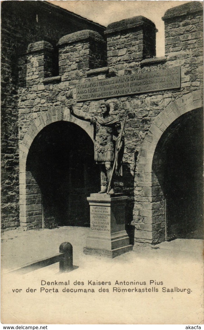 CPA AK Saalburg Denkmal Des Kaisers Antoninus Pius GERMANY (931321) - Saalburg