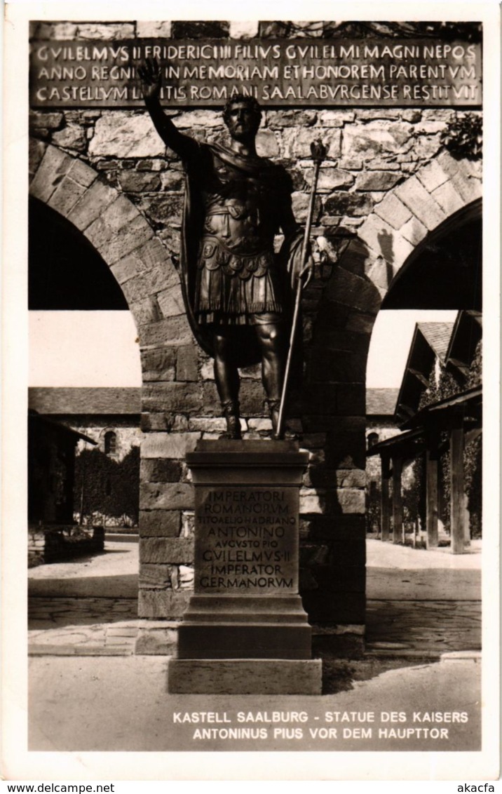 CPA AK Saalburg Statue Des Kaisers Antoninus Pius GERMANY (931354) - Saalburg