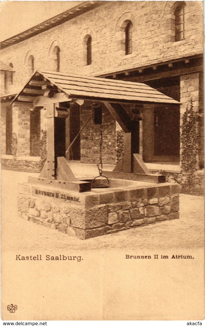 CPA AK Saalburg Kastell. Brunnen Il Im Atrium GERMANY (931361) - Saalburg