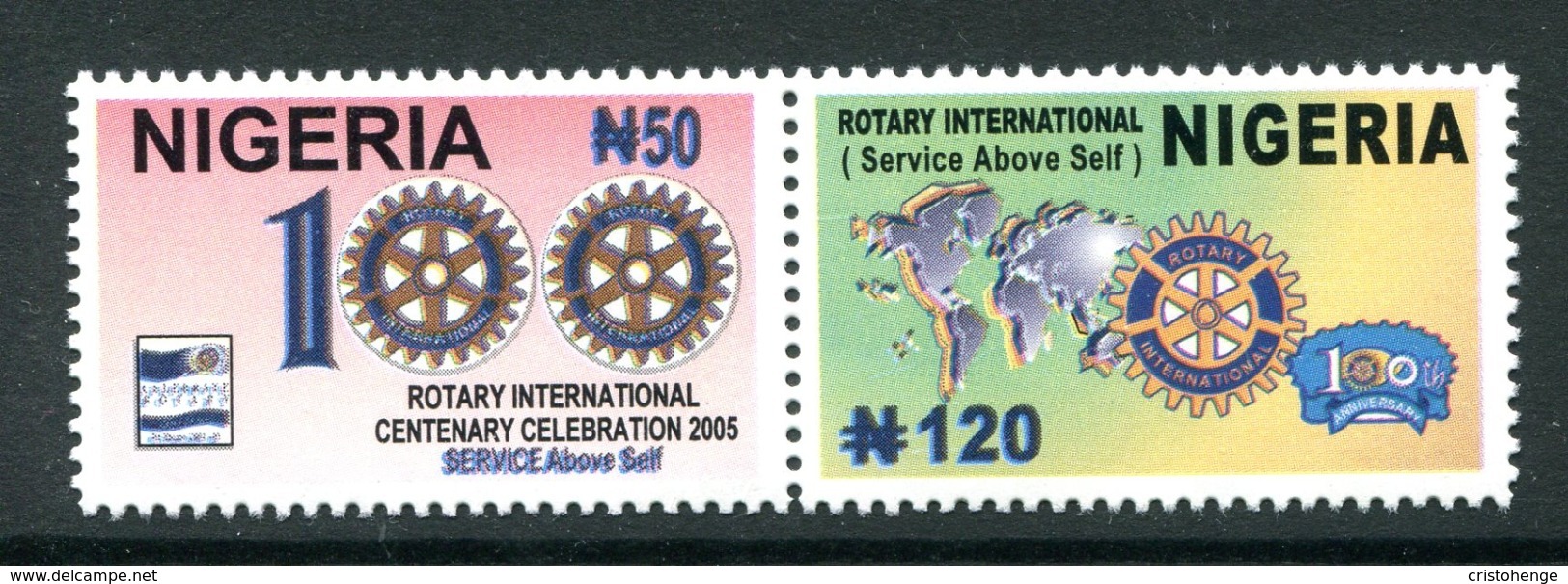 Nigeria 2005 Centenary Of Rotary International Set MNH (SG 820-821) - Nigeria (1961-...)