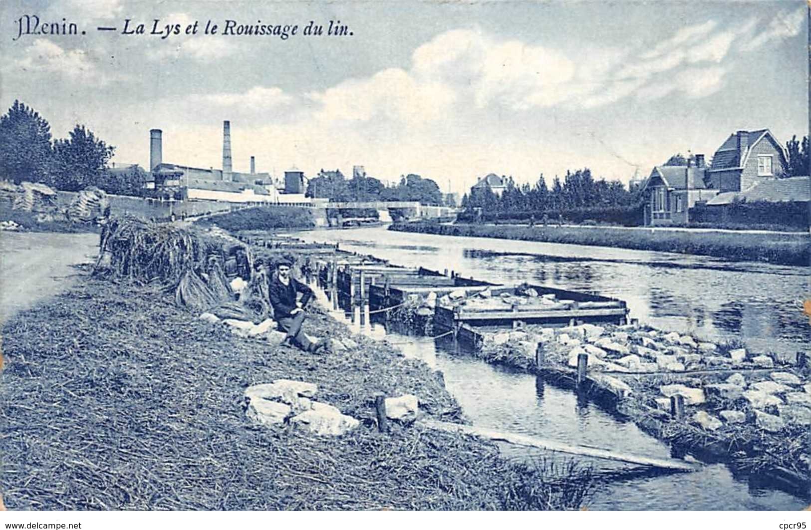 Belgique - N°61250 - MENIN - La Lys Et Le Rouissage Du Lin - Menen