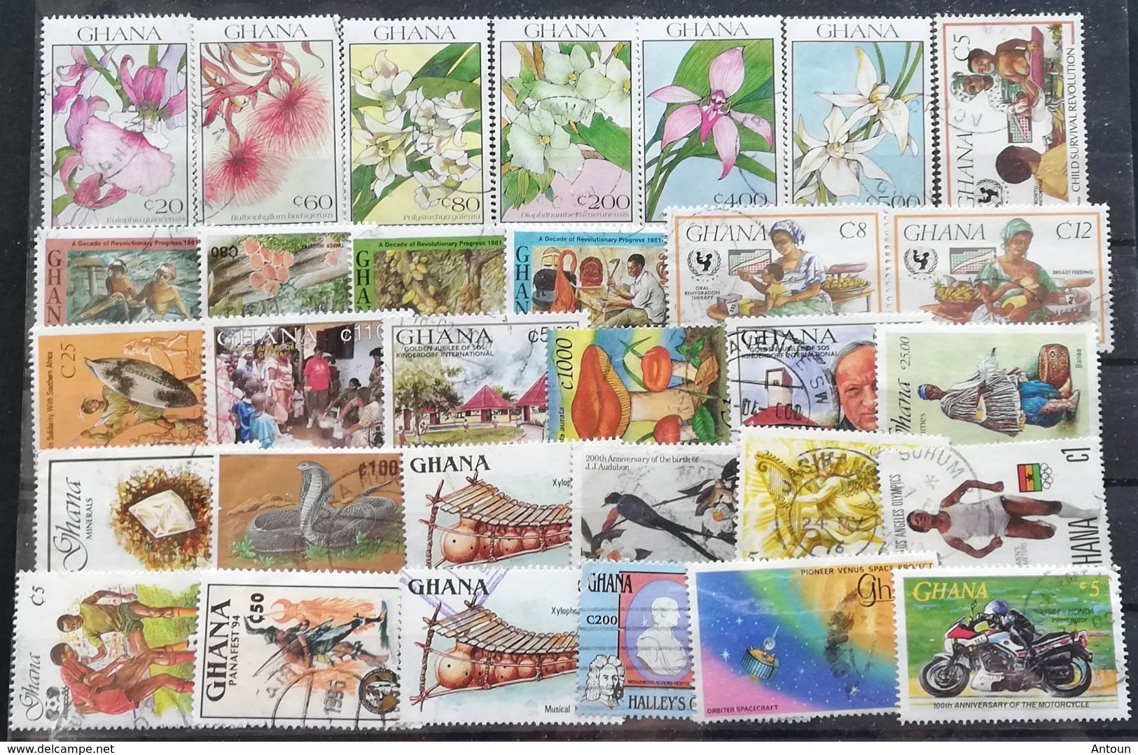 Ghana Mixed LOT USED  Postage Fee To Be Added On All Items - Ghana (1957-...)