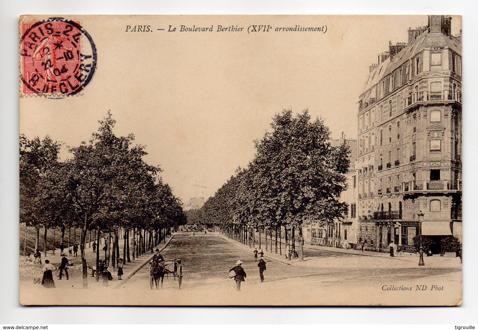 CP1622 - Paris - Le Boulevard Berthier - Voyagée - Distretto: 17
